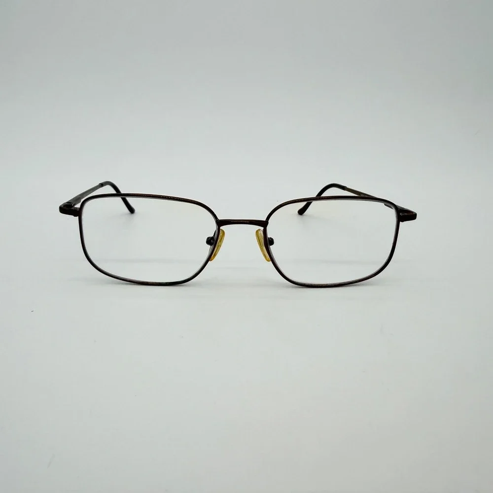 Gioia GA010 Italian Design‎ Brown Metal Rectangular Eyeglass Frames 52-17-135